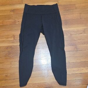 Luluemon Black Mesh Leggings Size 10